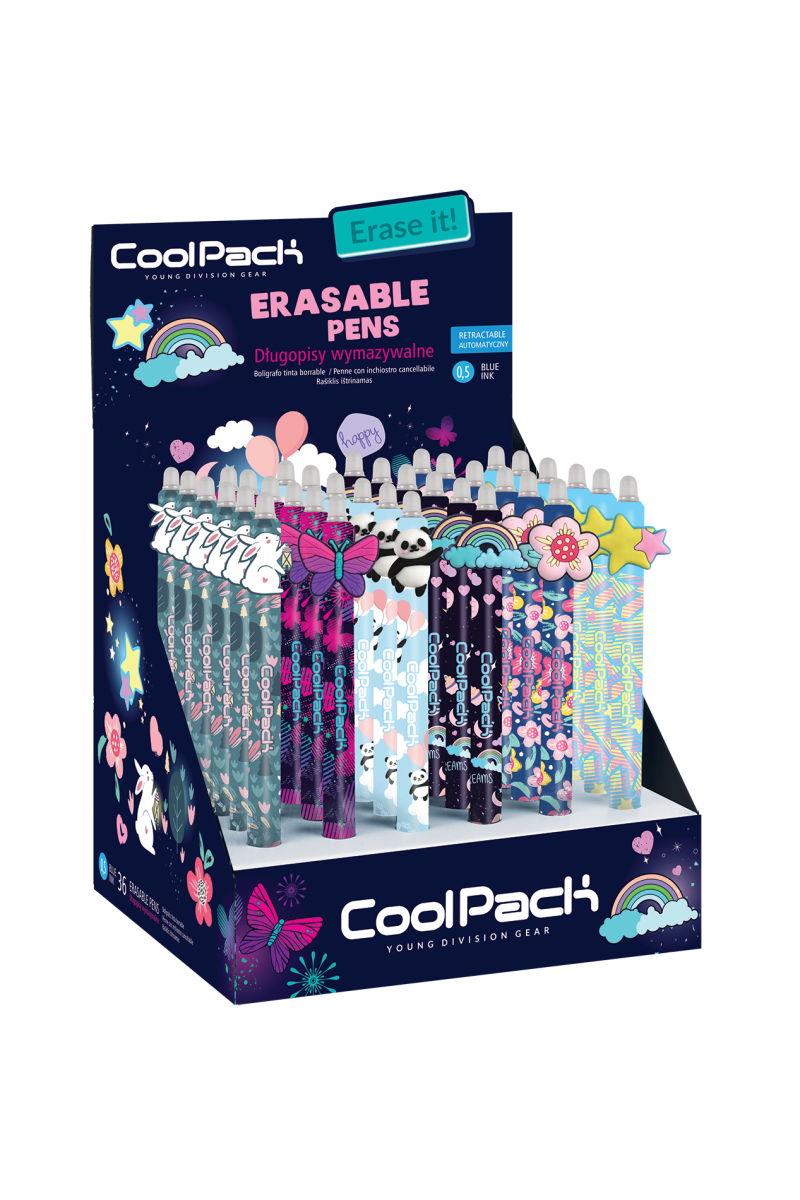 Długopisy wymazywalne CoolPack Girls 36szt