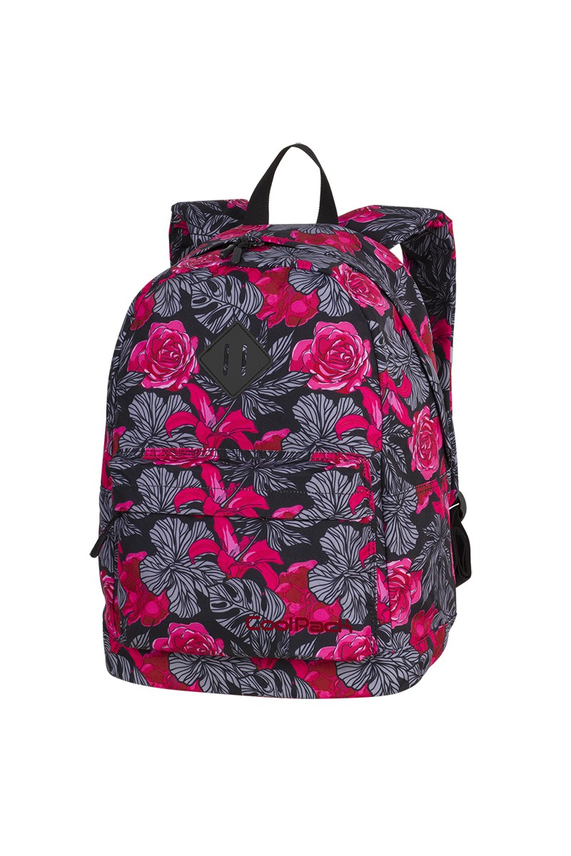 Plecak miejski Cross II 25L Red & Black Flowers